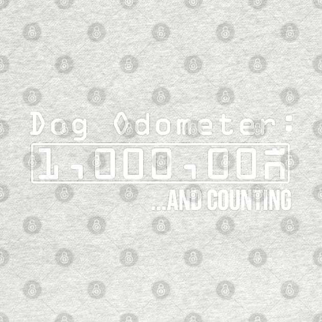 Dog Odometer 1,000,000 and counting - Dark Shirt Version by Inugoya